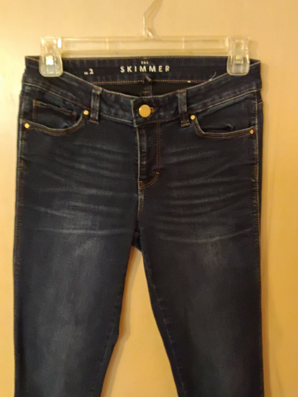 White House Black Market Dark Blue Skinny Jeans